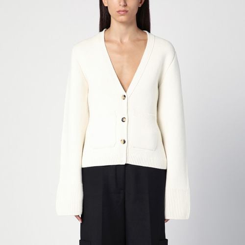 Cardigan bianco in cashmere - Khaite - Modalova