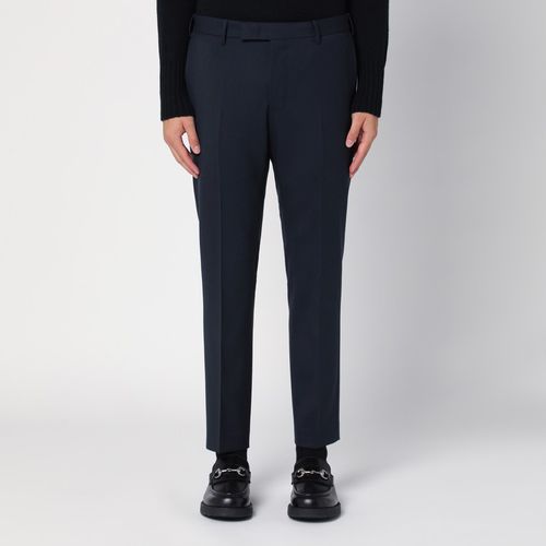 Navy blue wool trousers - PT Torino - Modalova