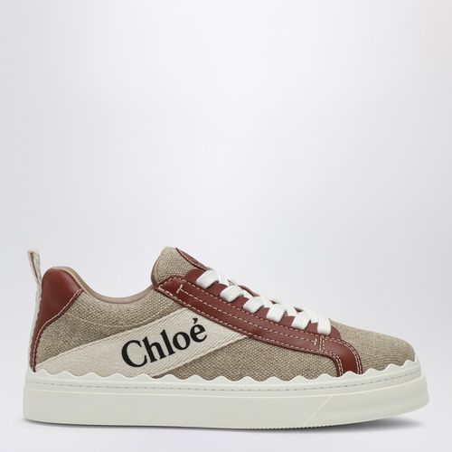 Lauren sneaker in linen and leather - Chloé - Modalova