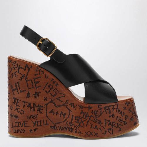 Maxime black wedge sandal - Chloé - Modalova