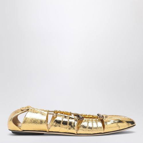 Metallic gold ballerina - Chloé - Modalova