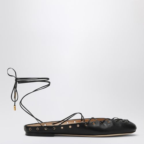 Black leather ghillie ballerinas - Chloé - Modalova