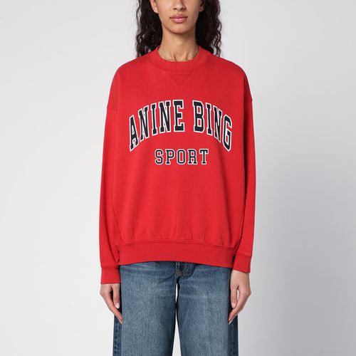 Crew-neck sweatshirt with logo print - ANINE BING - Modalova