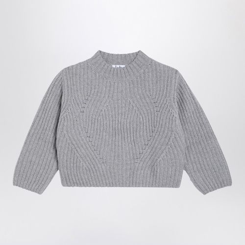 Grey ribbed wool jumper - Il Gufo - Modalova