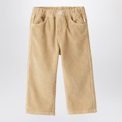 Pantalone beige in velluto a coste - Il Gufo - Modalova