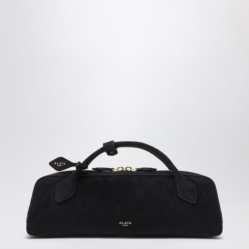 Le Teckel clutch black in suede - Alaïa - Modalova