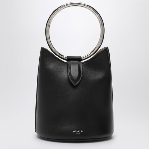 Borsa mini Ring Bucket nera in pelle - Alaïa - Modalova