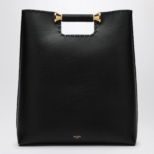 Bobine black leather tote bag - Alaïa - Modalova