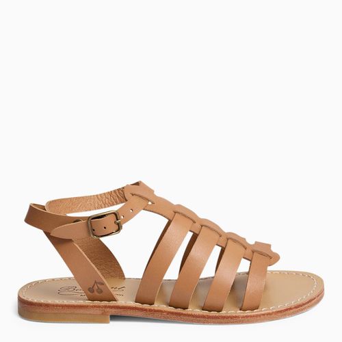 Sandalo Frama beige in pelle - Bonpoint - Modalova