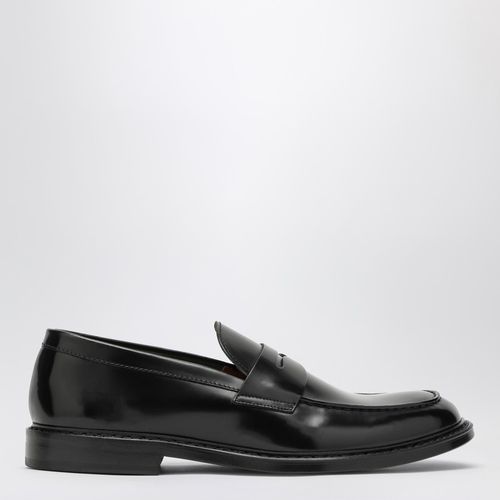 Black leather classic loafer - Doucal's - Modalova