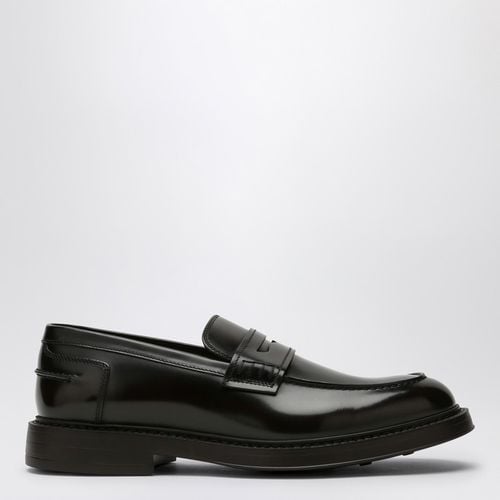 Ebony leather moccasin - Doucal's - Modalova