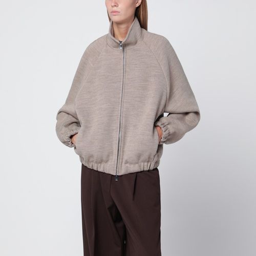 Sweatshirt mit Reißverschluss aus Wollmischung - Max Mara - Modalova