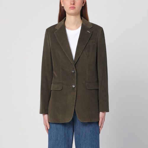 Kaki gestreifte Jacke - Max Mara - Modalova