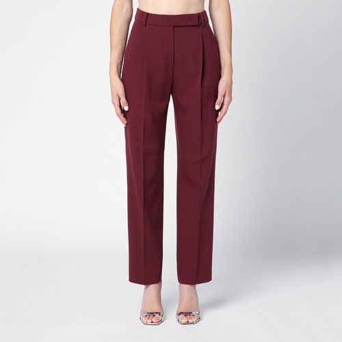 Pantalone bordeaux in lana - Max Mara - Modalova