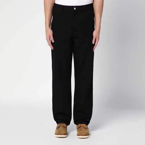 Single Knee Pant Black Rinsed aus Bio-Baumwoll-Canvas - Carhartt WIP - Modalova