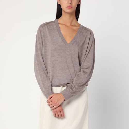 Taupe cashmere sweater - Loulou Studio - Modalova