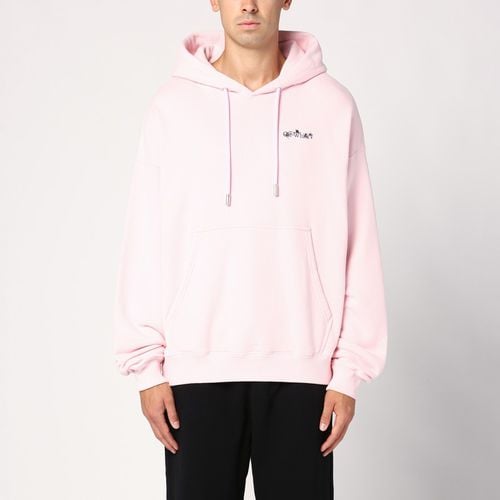 Pink cotton hoodie - Off-White™ - Modalova