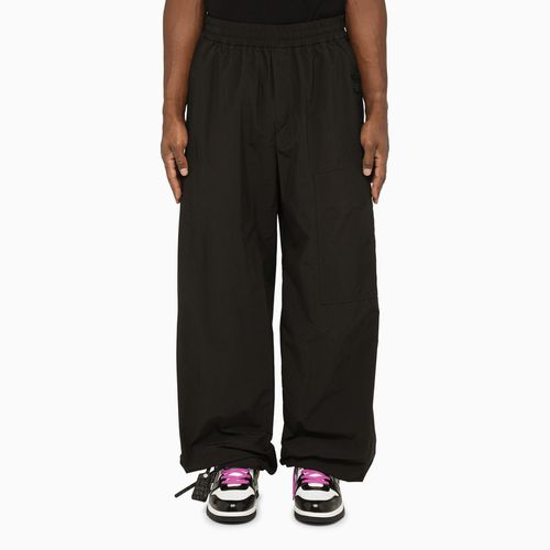 Black nylon wide leg trousers - Off-White™ - Modalova