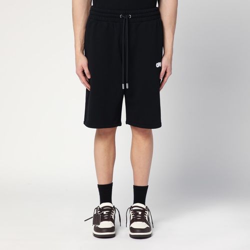 Short nero in cotone con logo - Off-White™ - Modalova