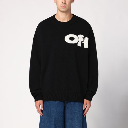 Black wool blend jumper with logo - Off-White™ - Modalova