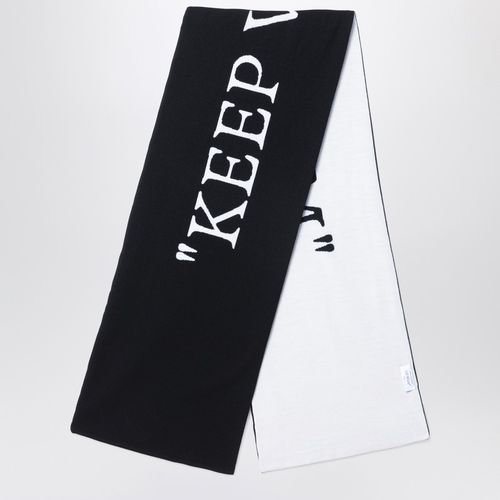 Keep Warm black/white wool scarf - Off-White™ - Modalova