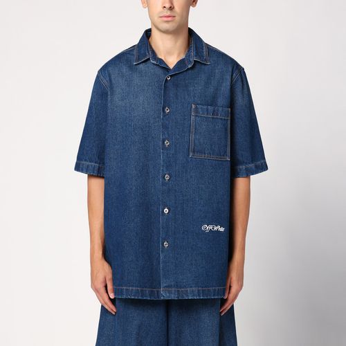 Blaues Oversize-Jeanshemd aus Denim - Off-White™ - Modalova