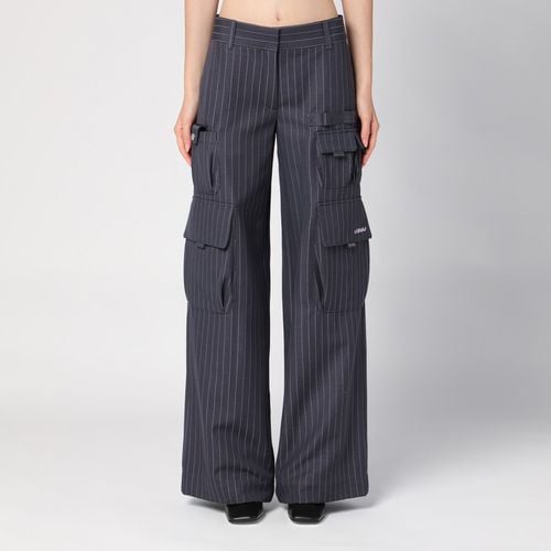 Wide grey pinstripe cargo trousers - Off-White™ - Modalova