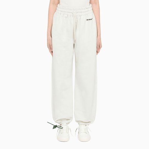 Pantalone jogging bianco in cotone - Off-White™ - Modalova