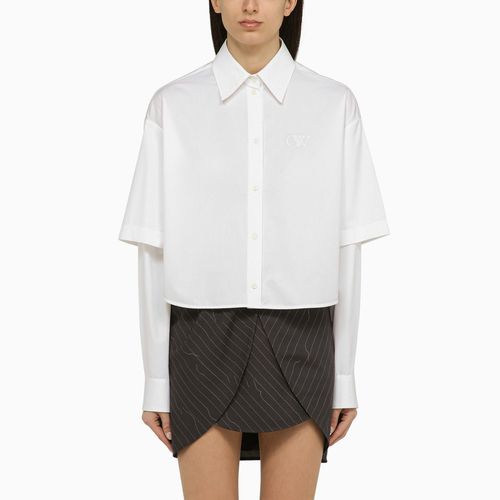 Camicia doppia bianca in cotone - Off-White™ - Modalova