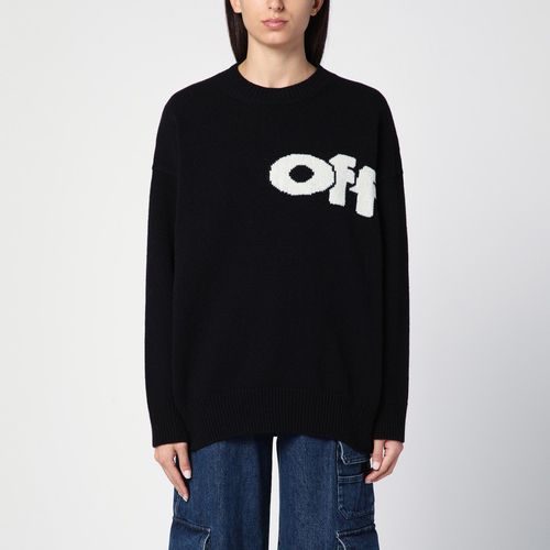 Black wool blend jumper with logo - Off-White™ - Modalova