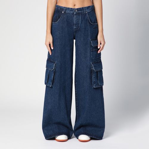 Blue wide cargo denim jeans - Off-White™ - Modalova