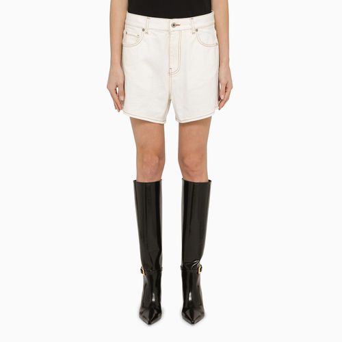 Short in denim bianco vintage - Off-White™ - Modalova