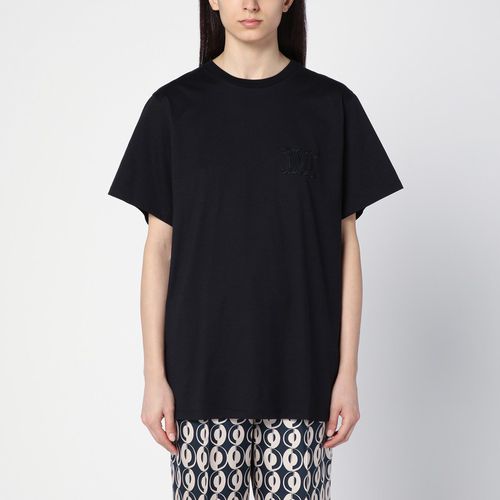 Oversize-T-Shirt aus Baumwolle mit Logostickerei - Max Mara - Modalova