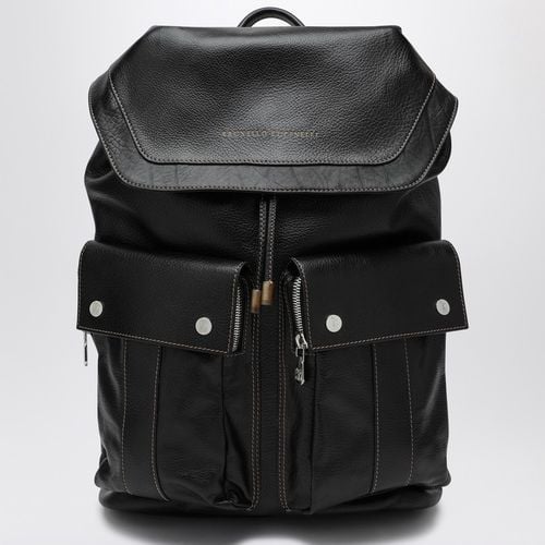 Schwarzer Rucksack aus Leder - Brunello Cucinelli - Modalova