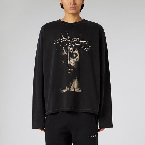 T-Shirt LS Jesus black - 1989 STUDIO - Modalova