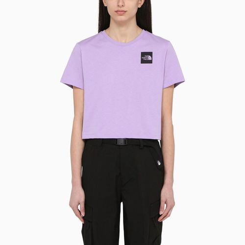 T-shirt cropped lilla in cotone con logo - The North Face - Modalova