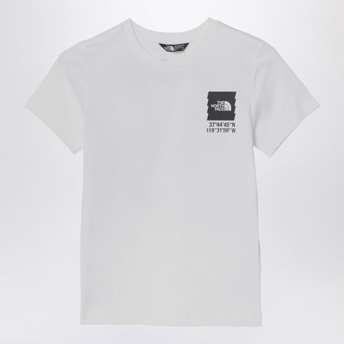 T-shirt bianca in cotone con stampa logo - The North Face - Modalova