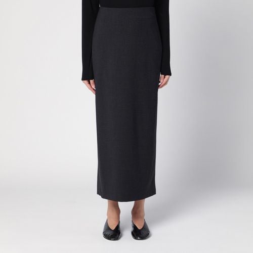 Anthracite grey wool skirt - Loulou Studio - Modalova