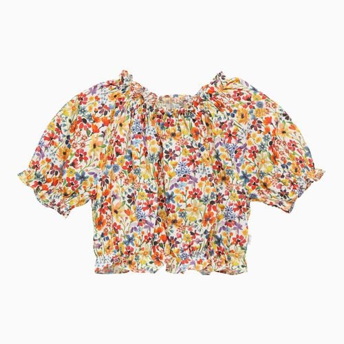 Bluse aus Baumwolle mit Blumenmusterdruck - Il Gufo - Modalova