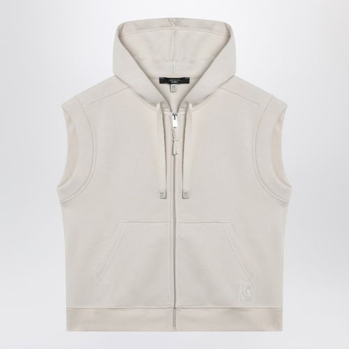 Gilet avorio in felpa di cotone - Weekend Max Mara - Modalova