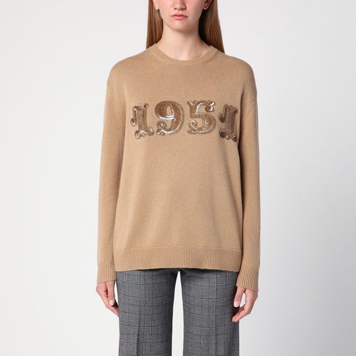 Camel-coloured jumper in wool and cashmere - Max Mara - Modalova