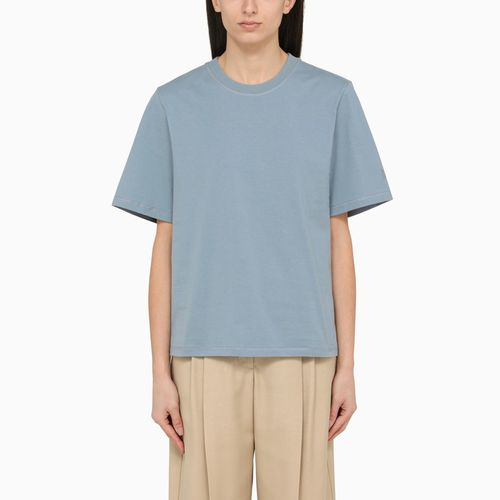 Large round-neck blue T-shirt in organic cotton - By Malene Birger - Modalova