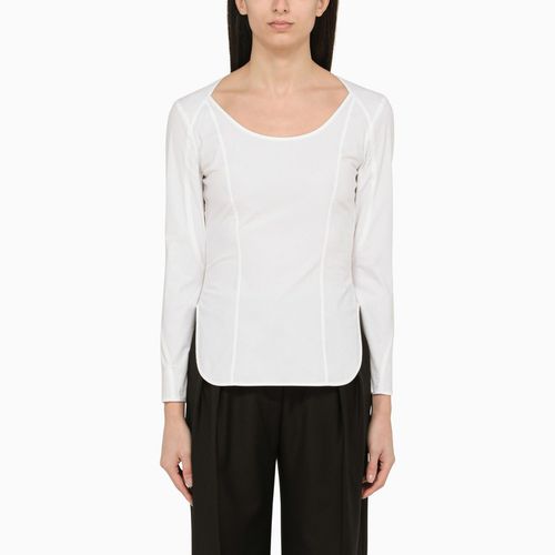 Blusa Leyia bianca in cotone organico - By Malene Birger - Modalova