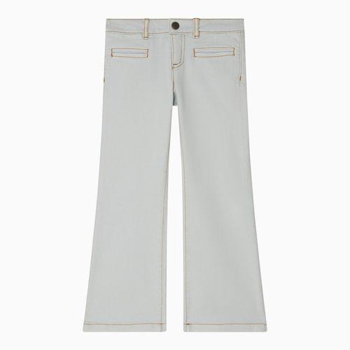 Aqua blue denim flared jeans - Bonpoint - Modalova