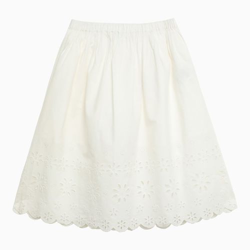 Flora milk-white cotton skirt - Bonpoint - Modalova