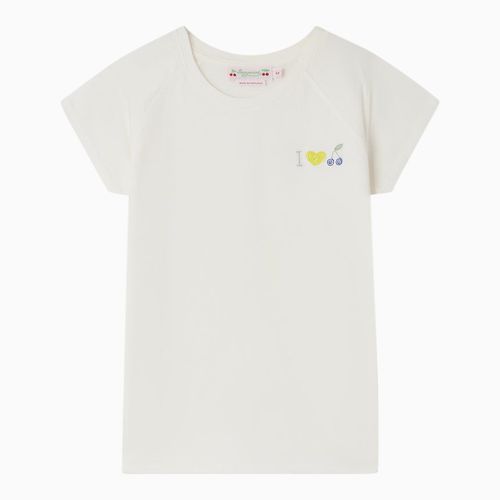 Crew-neck T-shirt with embroidery - Bonpoint - Modalova