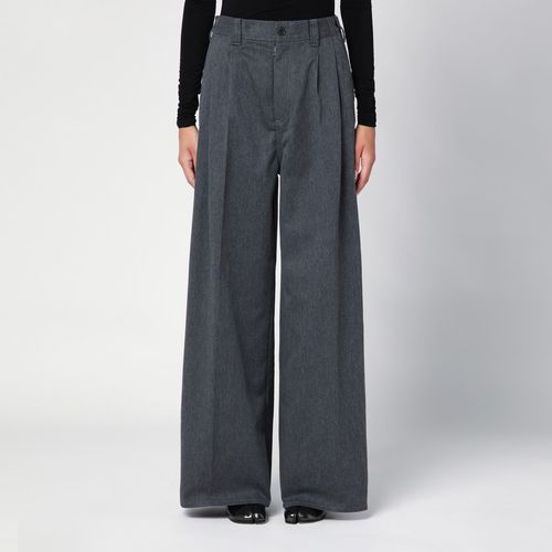 Anthracite melange pleated trousers - Maison Margiela - Modalova