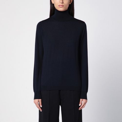 Navy turtleneck sweater in wool - Maison Margiela - Modalova