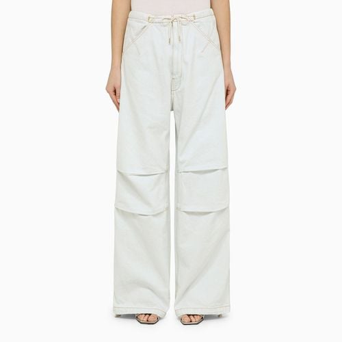 Ice-blue cotton Daisy wide trousers - DARKPARK - Modalova