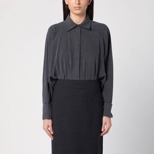 Anthracite grey silk body shirt - Max Mara - Modalova